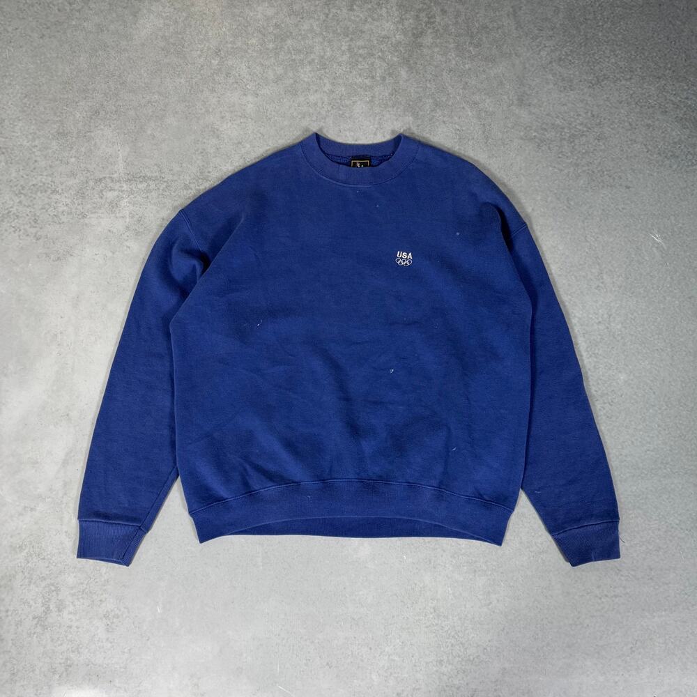 USA Olympics Crewneck Sweatshirt Blue - Size: XL